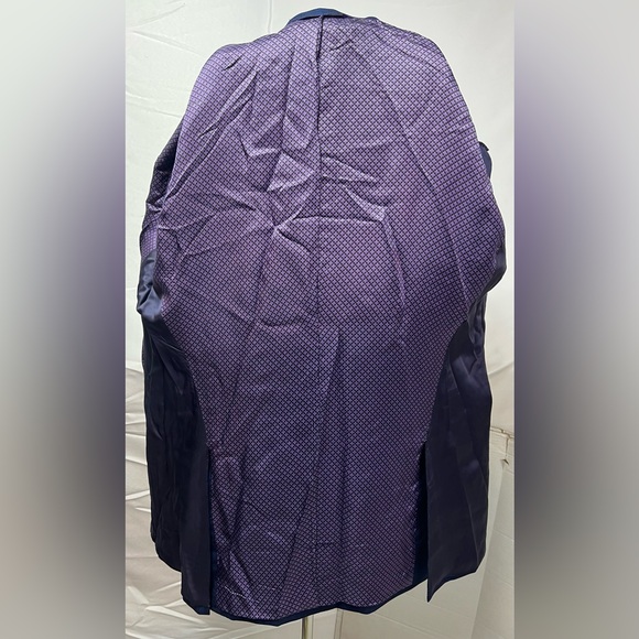 Ted Baker Men’s 44L Blue Plaid Wool Jay SPJ Blazer Jacket - Picture 5 of 8